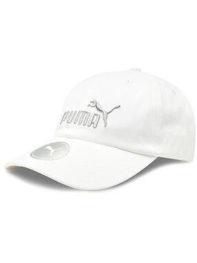 Puma White Cap with Silver Logo